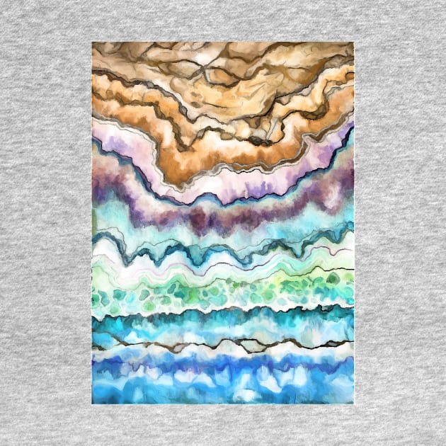 Rainbow Silt Geode by ArtisticEnvironments